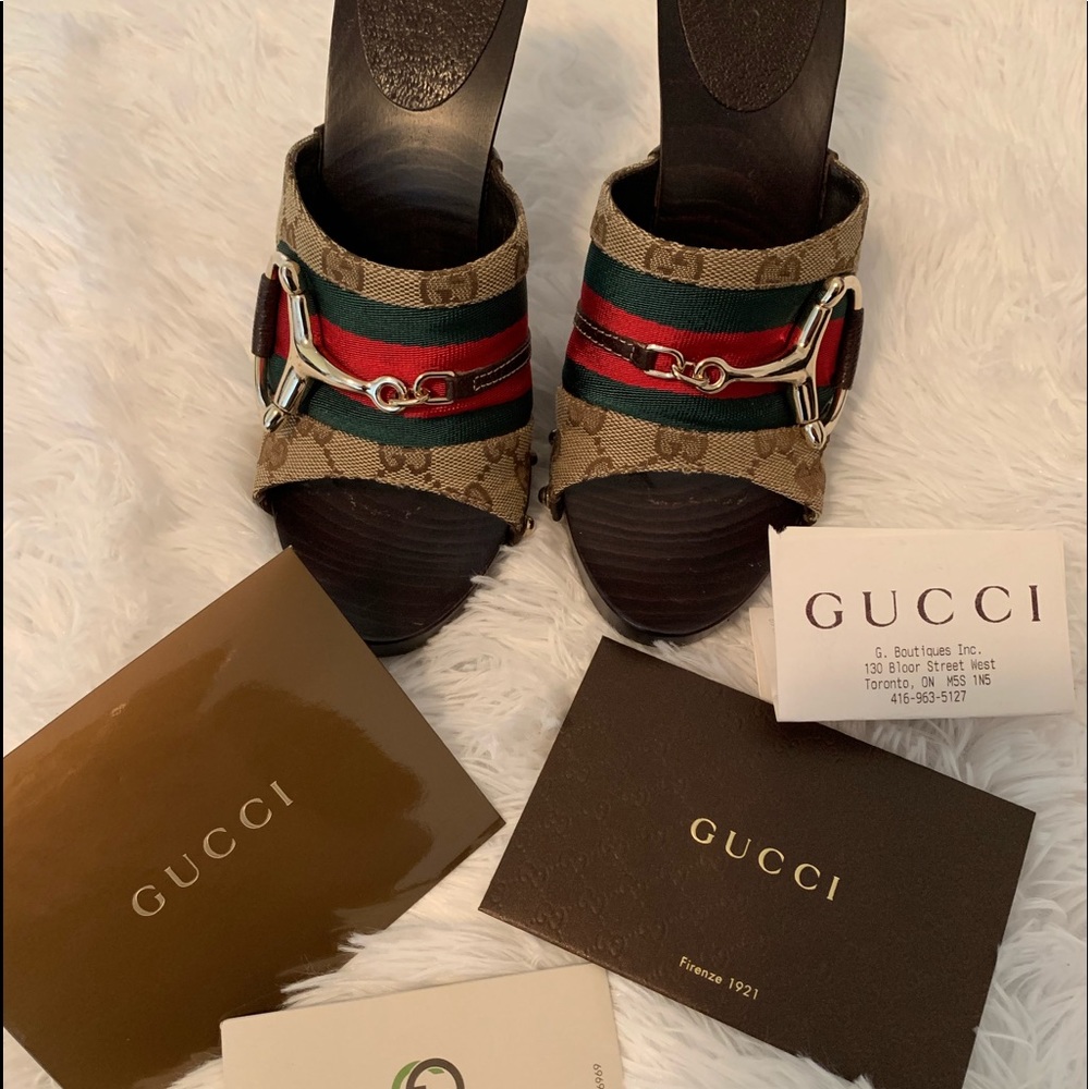 Authentic Gucci high heel sandals